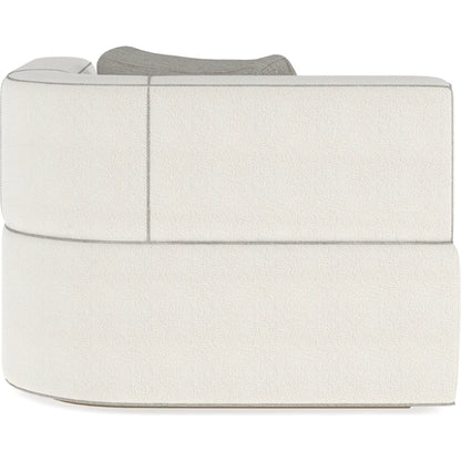 Marbella Chaise by Caracole in lucent bronze metallic paint. Made from unique in a transitional style.