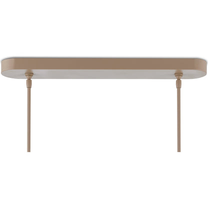 Mereworth Chandelier by Currey and Company in natural rope, beige. Made from wrought iron, abaca rope in a coastal style.