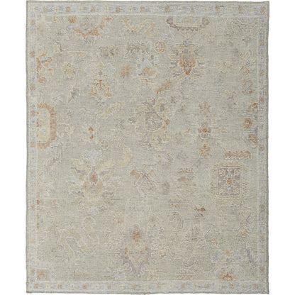 Grafton Traditional Ikat Rug - 69FNF by Feizy in gray, green, blue. Made from wool in a unique style.