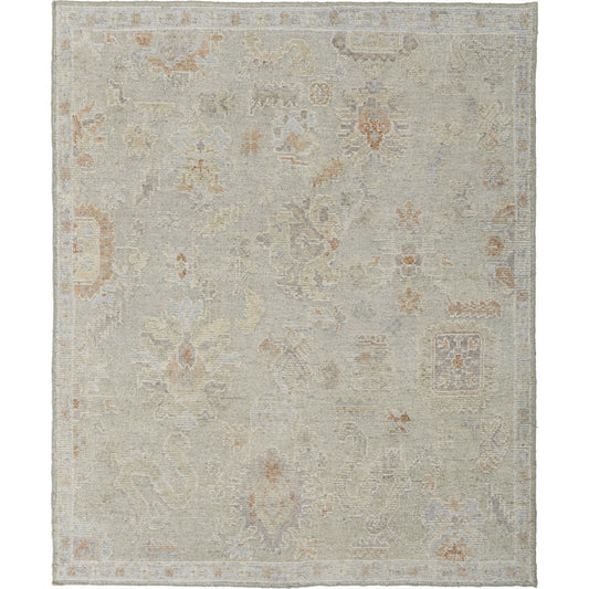 Grafton Traditional Ikat Rug - GFT69FNF by Feizy in gray, green, blue. Made from wool in a unique style.