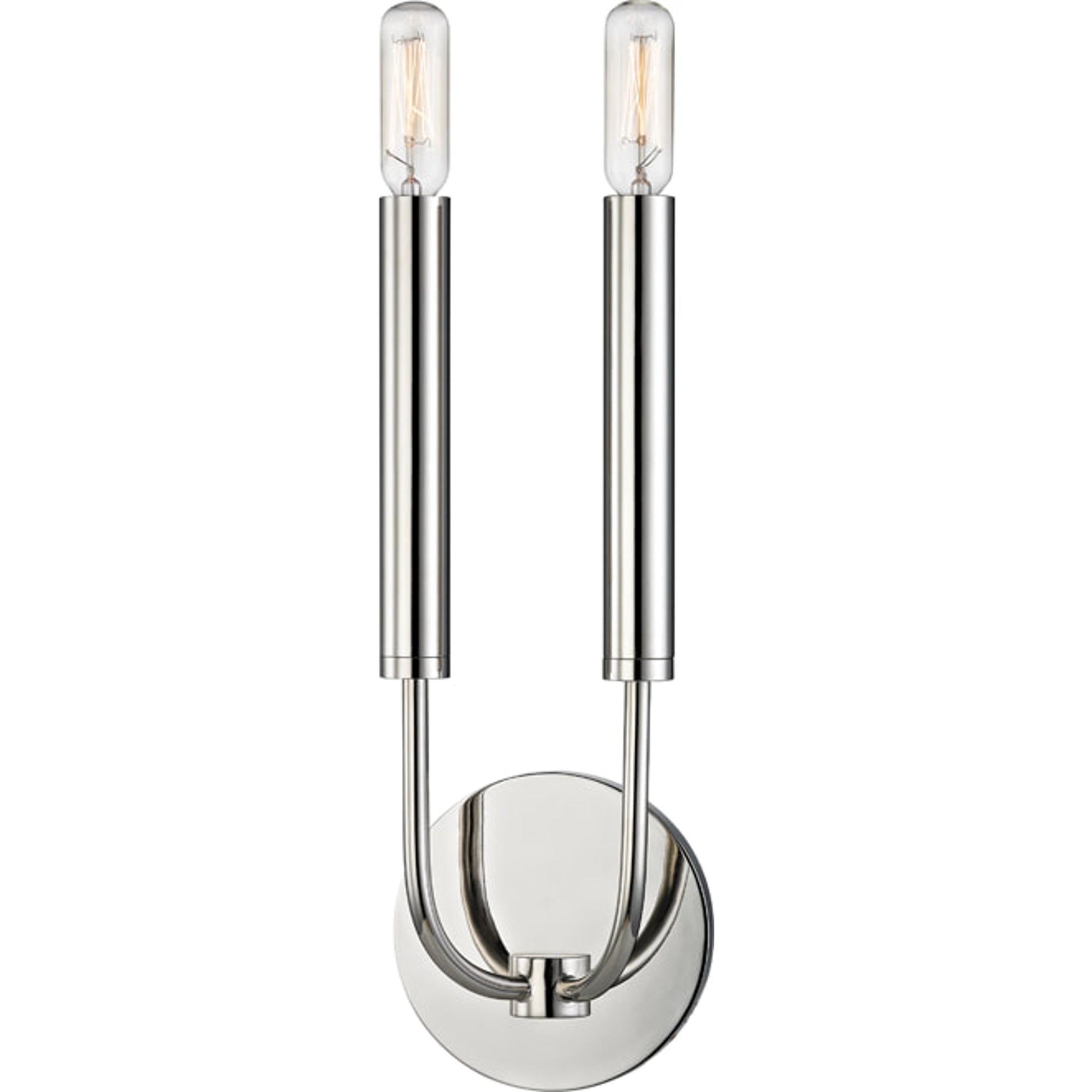 Gideon Wall Sconce by Hudson Valley in aged brass. Made from steel in a modern style.