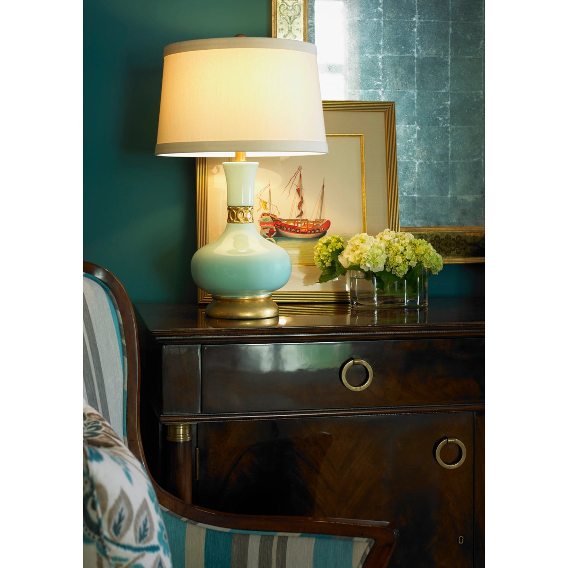 Mimi Lamp by Wildwood. Made from ceramic, porcelain in a modern style.