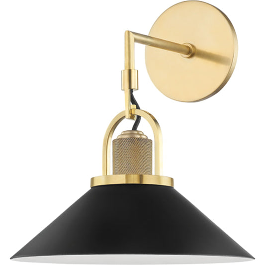 Syosset 1 Light Wall Sconce by Hudson Valley. Made from steel in a transitional style.