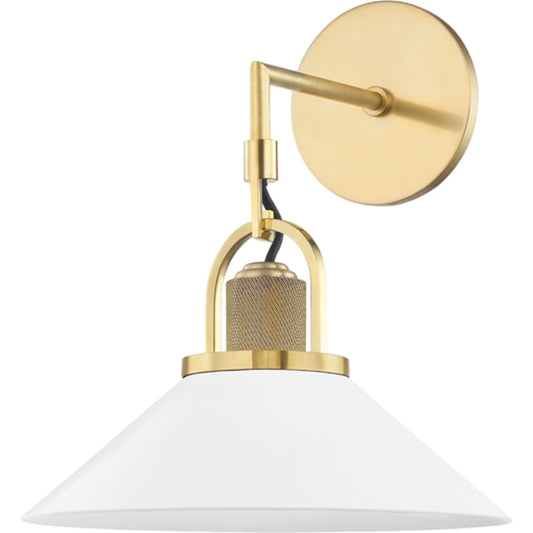 Syosset 1 Light Wall Sconce by Hudson Valley. Made from steel in a transitional style.