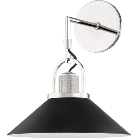 Syosset 1 Light Wall Sconce by Hudson Valley. Made from steel in a transitional style.