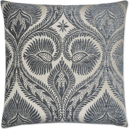 Burma Pillow by DV Kap Home in grey. Made from 100% polyester in a traditional style.