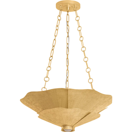Spring Valley Pendant by Hudson Valley in vintage gold leaf. Made from unique in a modern style.