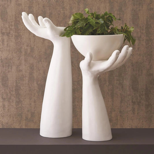 Palma Candleholder by Global Views. Made from ceramic in a eclectic & global style.