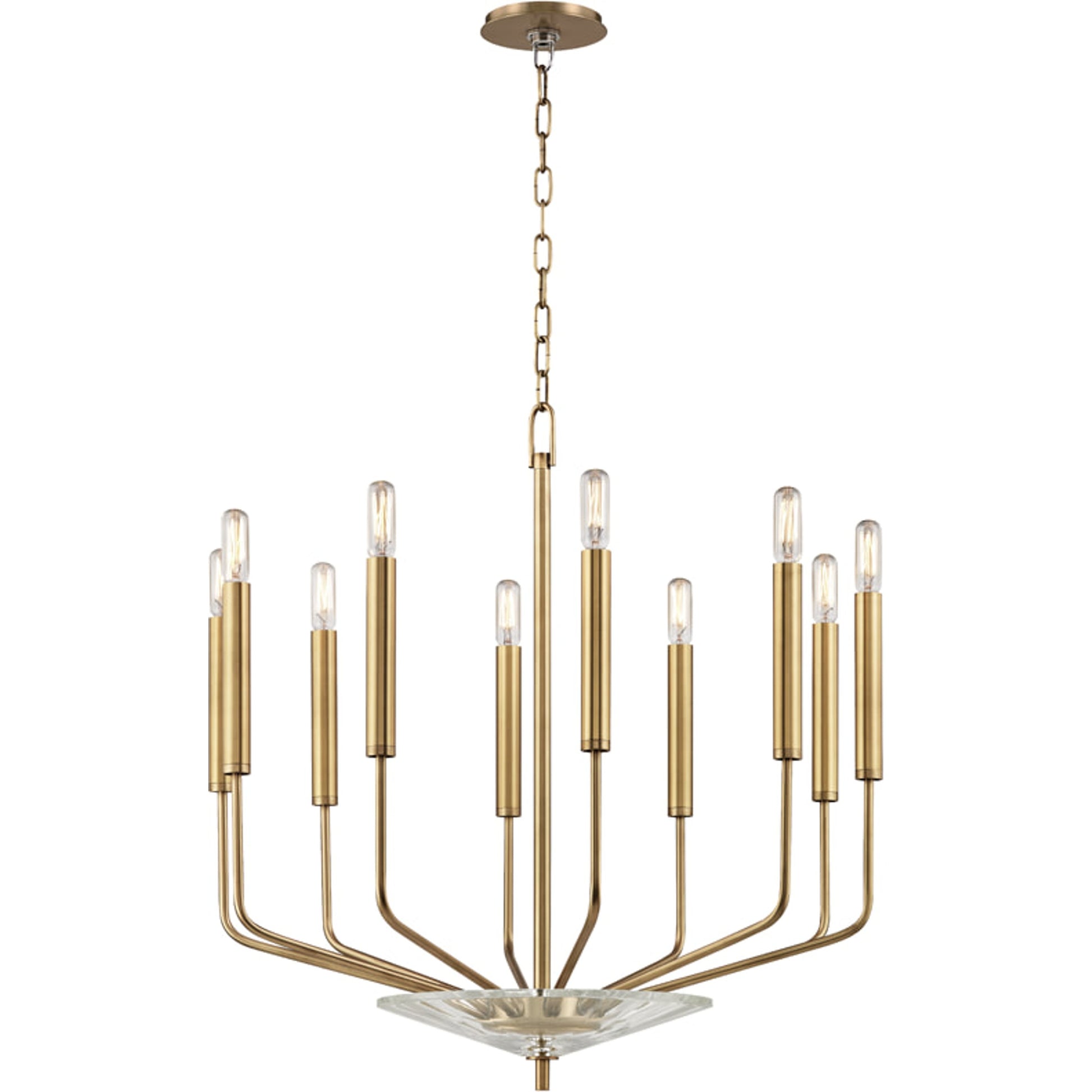 Gideon Chandelier by Hudson Valley. Made from steel in a modern style.