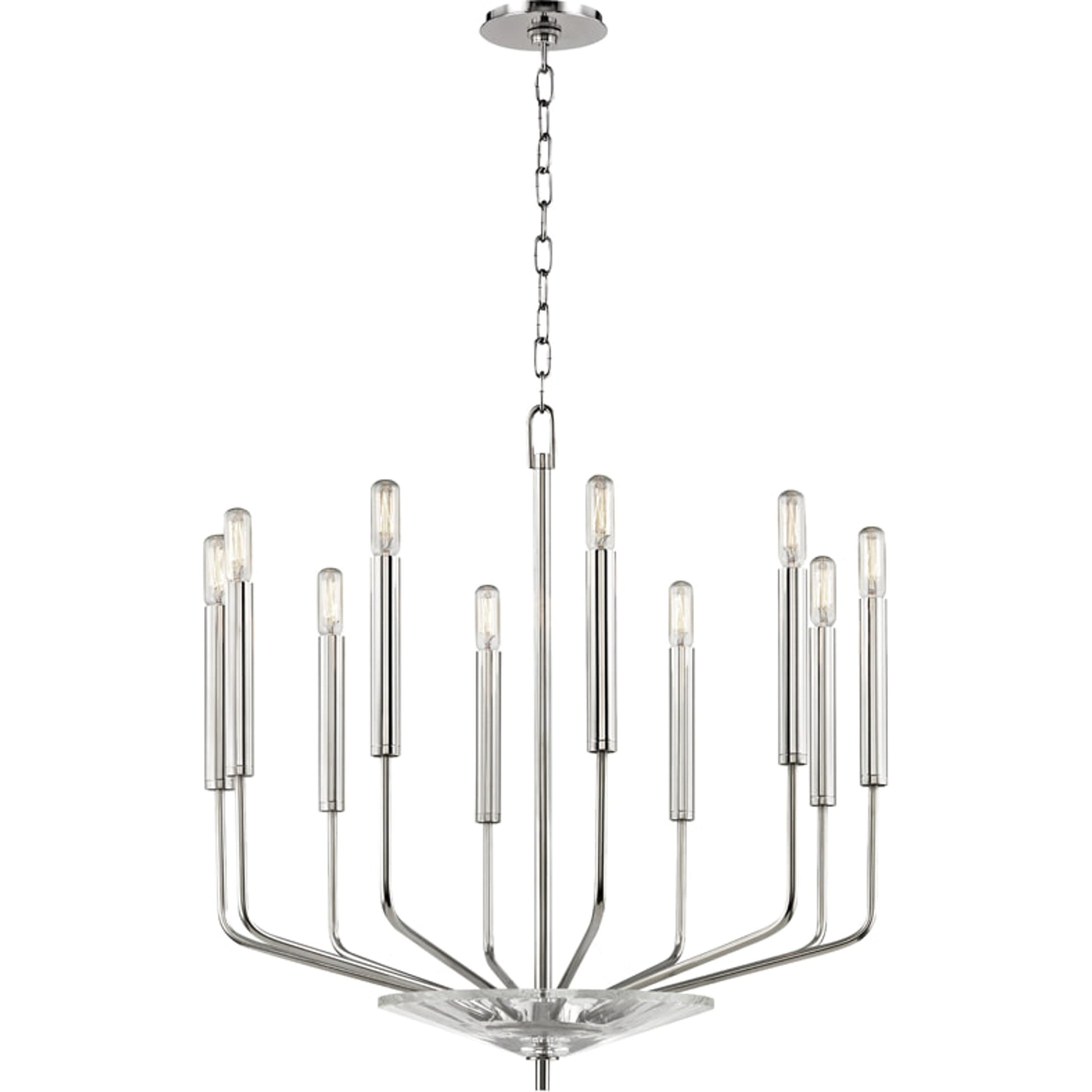 Gideon Chandelier by Hudson Valley. Made from steel in a modern style.
