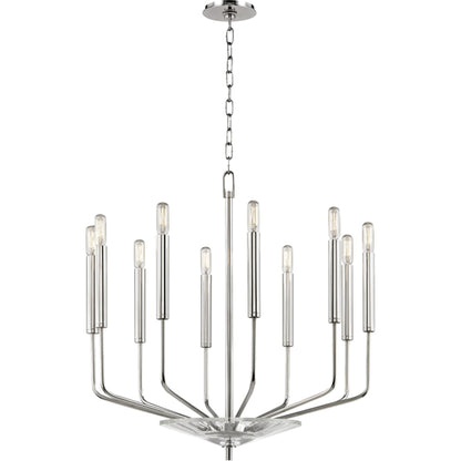 Gideon Chandelier by Hudson Valley. Made from steel in a modern style.