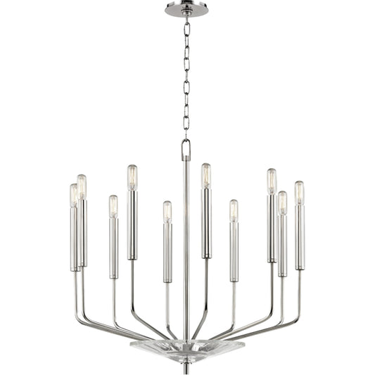 Gideon Chandelier by Hudson Valley. Made from steel in a modern style.