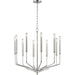 Gideon Chandelier by Hudson Valley. Made from steel in a modern style.