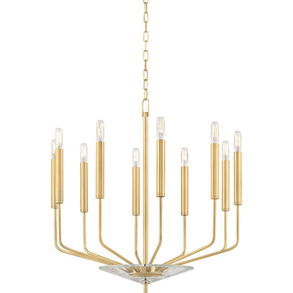 Gideon Chandelier by Hudson Valley. Made from steel in a modern style.