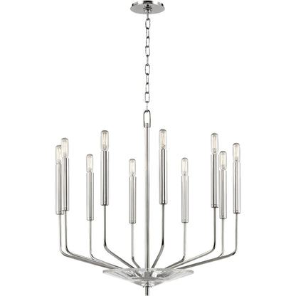 Gideon Chandelier by Hudson Valley. Made from steel in a modern style.