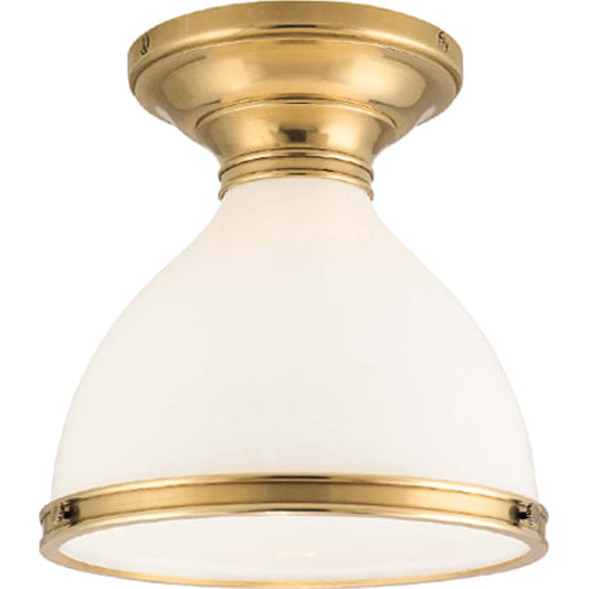 Randolph Semi Flush by Hudson Valley. Made from brass in a transitional style.