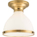 Randolph Semi Flush by Hudson Valley. Made from brass in a transitional style.