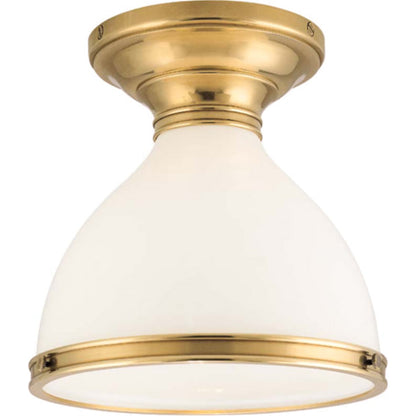 Randolph Semi Flush by Hudson Valley. Made from brass in a transitional style.