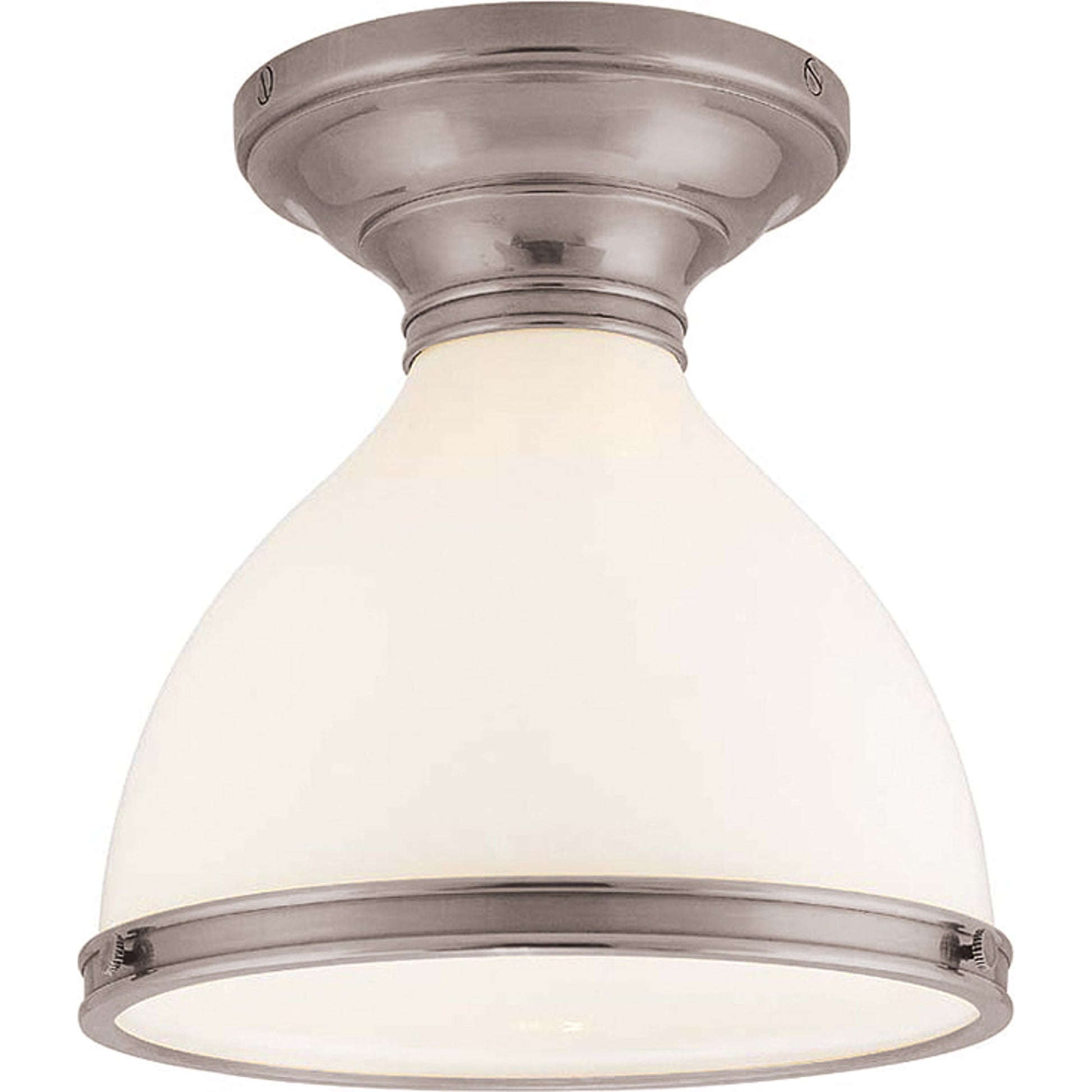 Randolph Semi Flush by Hudson Valley. Made from brass in a transitional style.