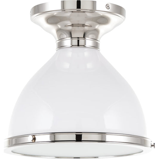 Randolph Semi Flush by Hudson Valley. Made from brass in a transitional style.