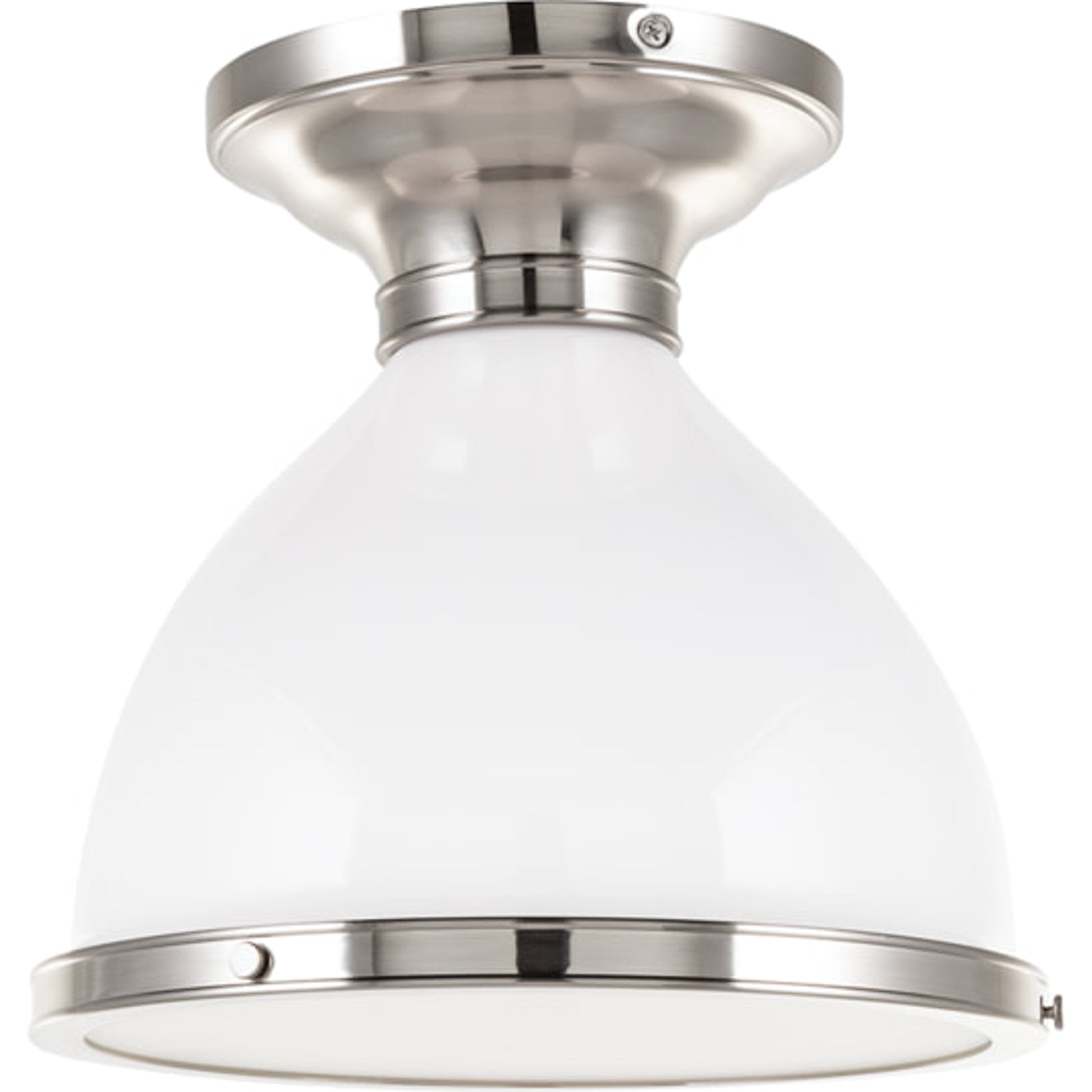Randolph Semi Flush by Hudson Valley. Made from brass in a transitional style.