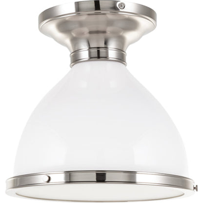 Randolph Semi Flush by Hudson Valley. Made from brass in a transitional style.