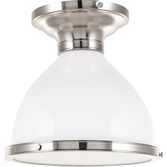 Randolph Semi Flush by Hudson Valley. Made from brass in a transitional style.