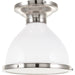 Randolph Semi Flush by Hudson Valley. Made from brass in a transitional style.
