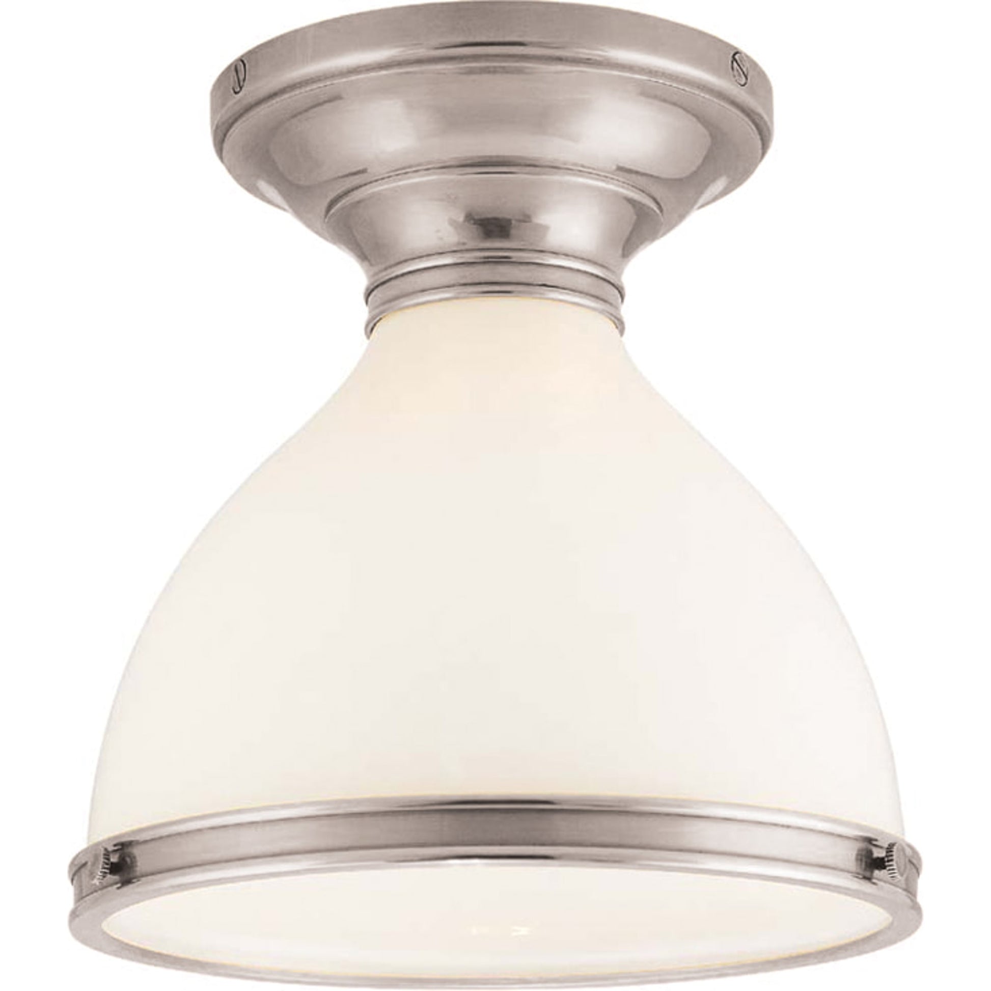 Randolph Semi Flush by Hudson Valley. Made from brass in a transitional style.