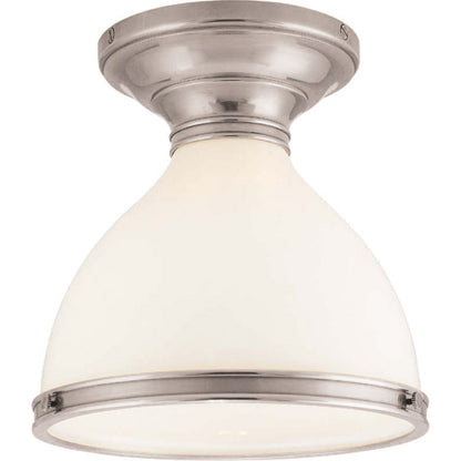 Randolph Semi Flush by Hudson Valley. Made from brass in a transitional style.