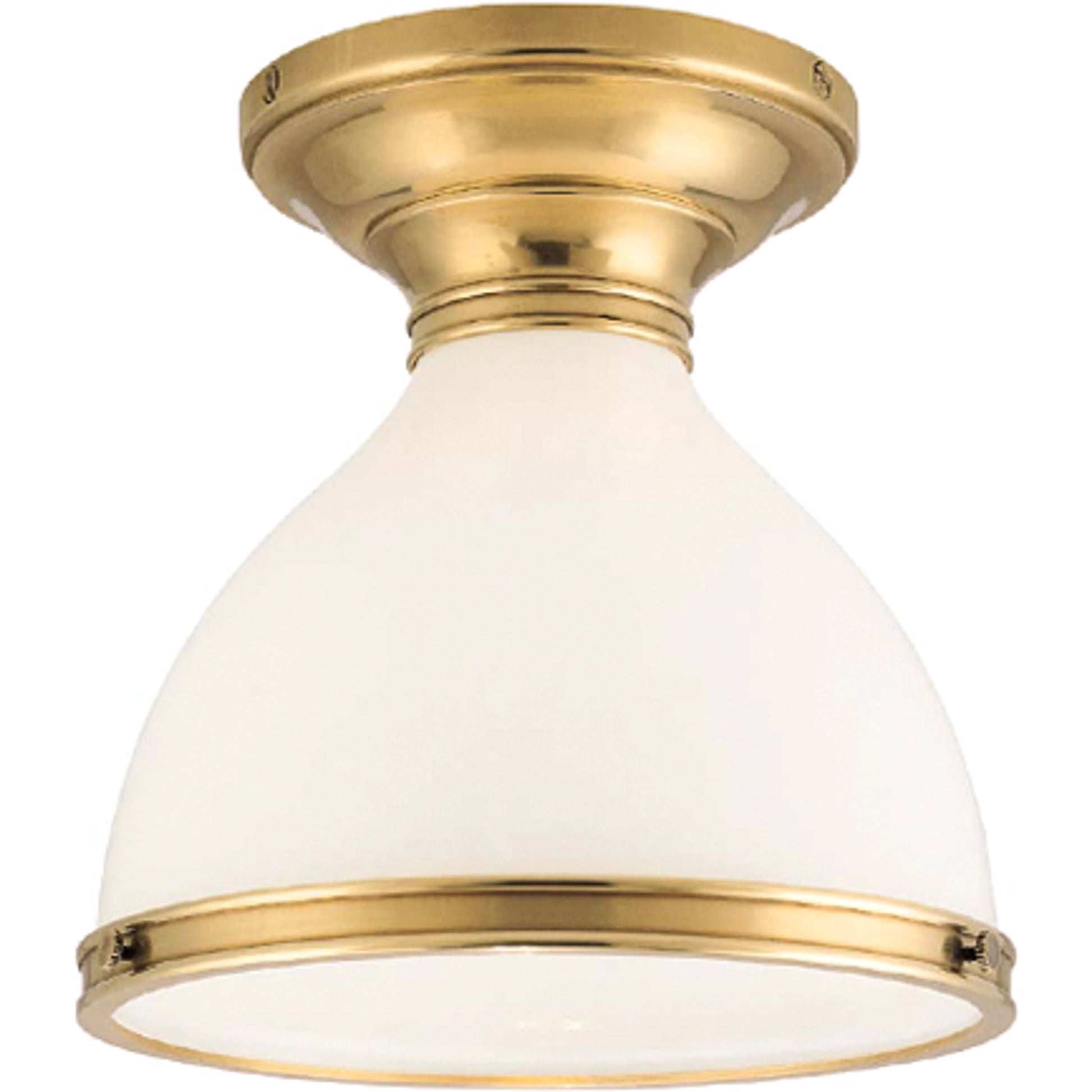 Randolph Semi Flush by Hudson Valley. Made from brass in a transitional style.