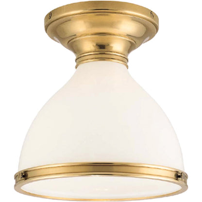 Randolph Semi Flush by Hudson Valley. Made from brass in a transitional style.