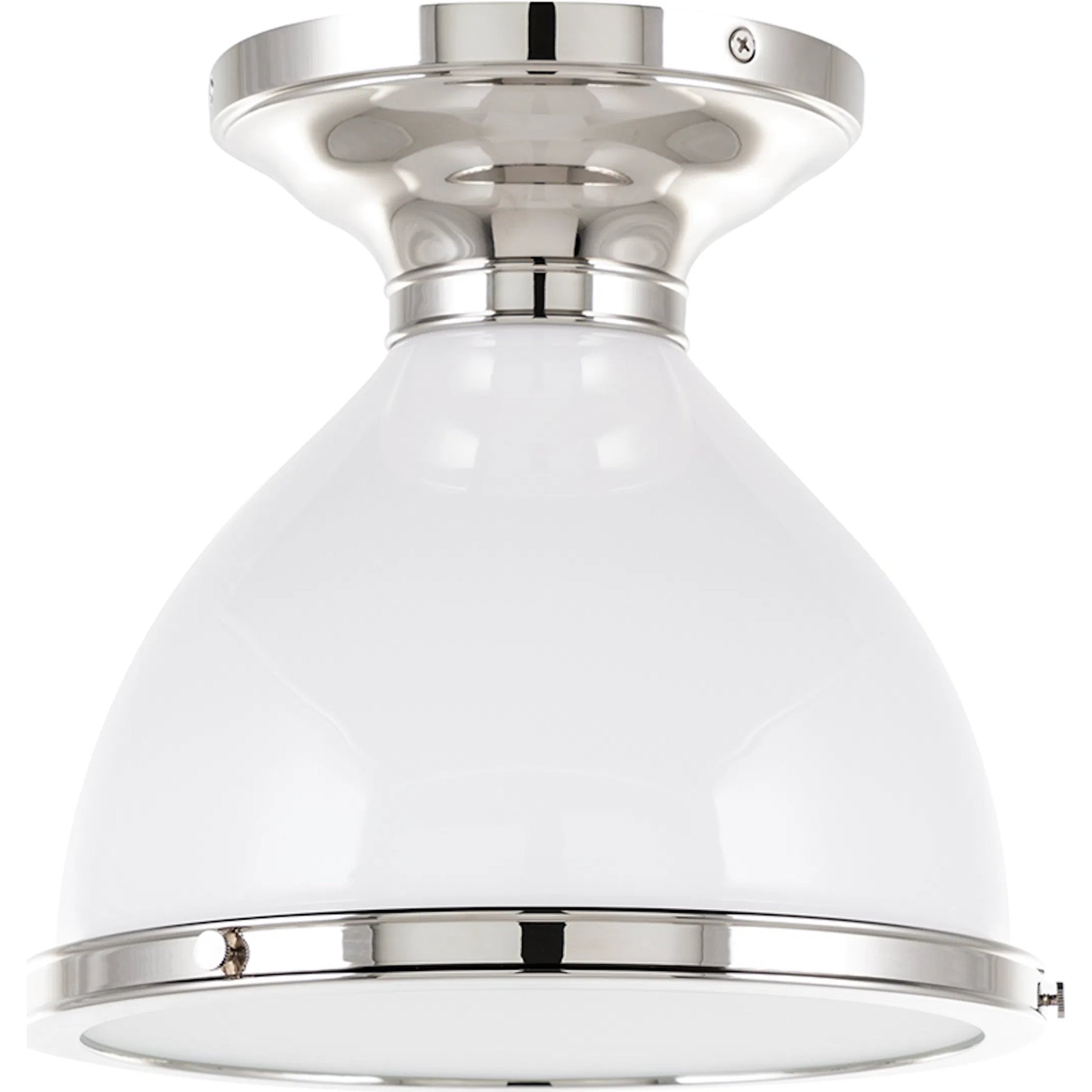 Randolph Semi Flush by Hudson Valley. Made from brass in a transitional style.