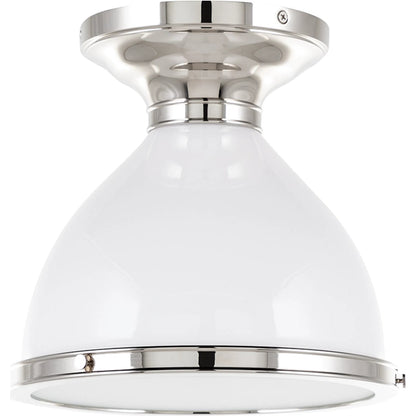 Randolph Semi Flush by Hudson Valley. Made from brass in a transitional style.