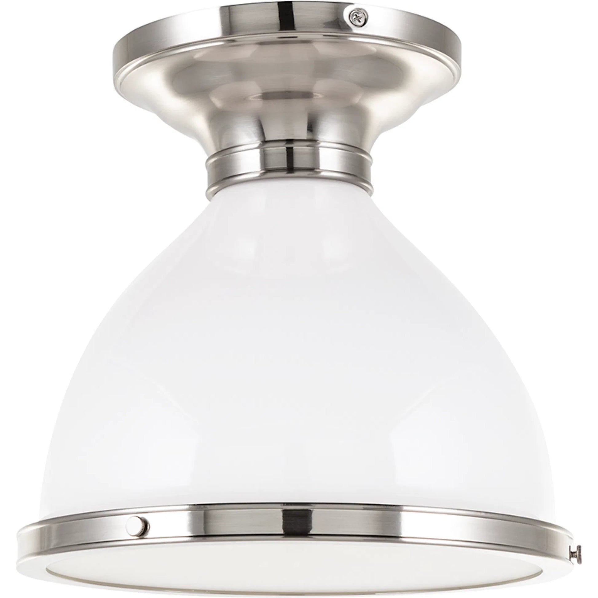 Randolph Semi Flush by Hudson Valley. Made from brass in a transitional style.