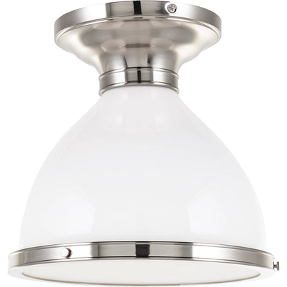 Randolph Semi Flush by Hudson Valley. Made from brass in a transitional style.