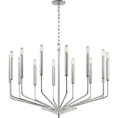 Gideon Chandelier by Hudson Valley. Made from steel in a modern style.