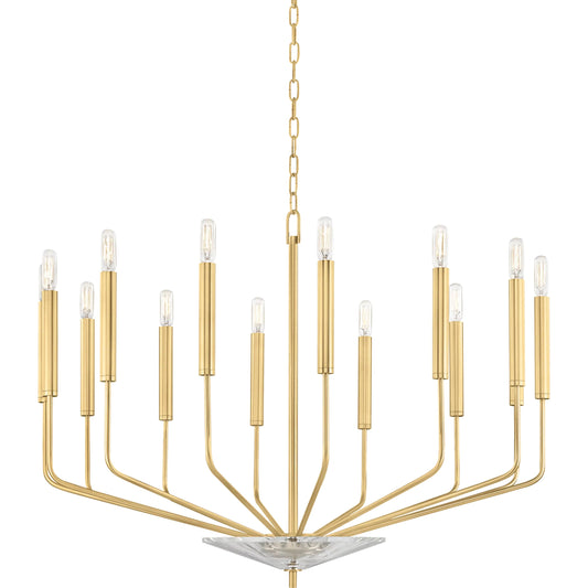 Gideon Chandelier by Hudson Valley. Made from steel in a modern style.