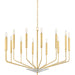Gideon Chandelier by Hudson Valley. Made from steel in a modern style.