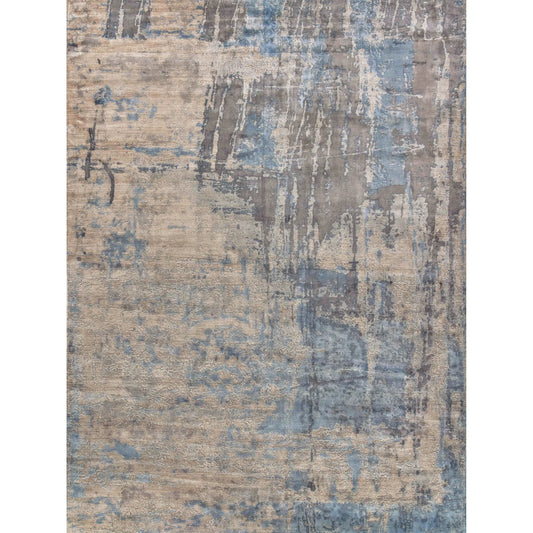 Reflections 2620 Rug by Exquisite Rugs in beige, blue. Made from bamboo silk in a unique style.