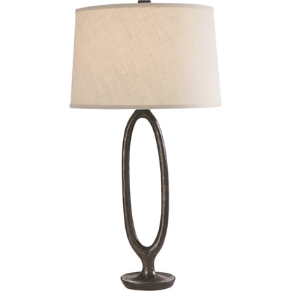 Ellipse Table Lamp by Global Views in bronze. Made from cast iron in a eclectic & global style.