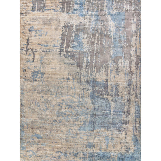 Reflections 2620 Rug by Exquisite Rugs in beige, blue. Made from bamboo silk in a unique style.