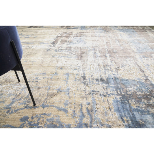 Reflections Rug - Beige, Blue by Exquisite Rugs in beige/blue. Made from unique in a unique style.