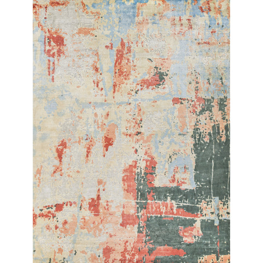 Reflections 2621 Rug by Exquisite Rugs in blue, black. Made from bamboo silk in a unique style.