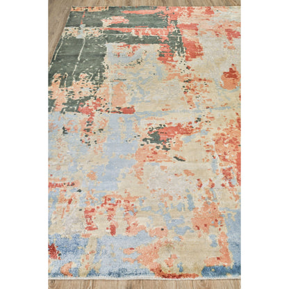 Reflections 2621 Rug by Exquisite Rugs in blue, black. Made from bamboo silk in a unique style.