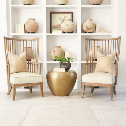 Spindle Wing Chair by Global Views. Made from unique in a coastal style.