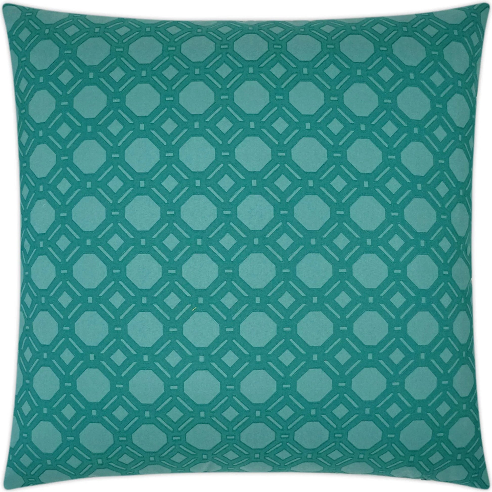 Level Off Pillow by DV Kap Home in peacock. Made from 61% rayon, 39% polyester in a eclectic & global style.