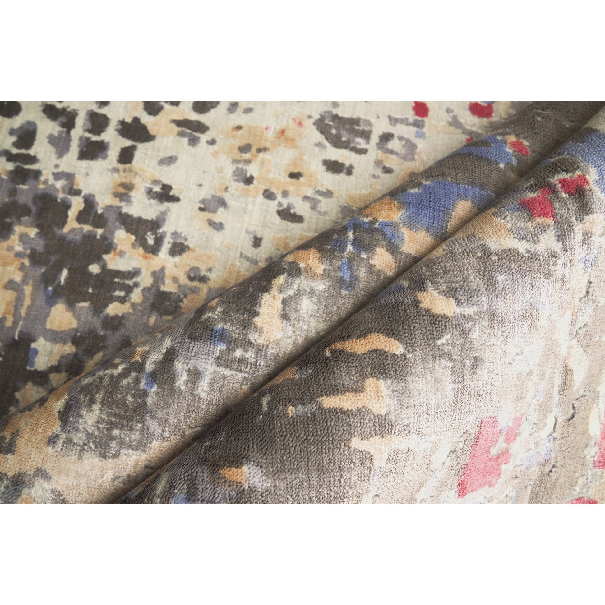 Reflections Rug - Multi by Exquisite Rugs in multi. Made from bamboo silk in a unique style.