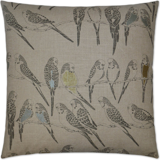 Retweet by DV Kap Home in taupe, tan, charcoal. Made from 55% linen, 45% rayon in a modern style.