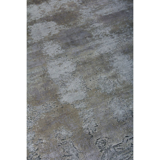 Antolini 2634 Rug by Exquisite Rugs in silver, multi. Made from bamboo silk in a unique style.